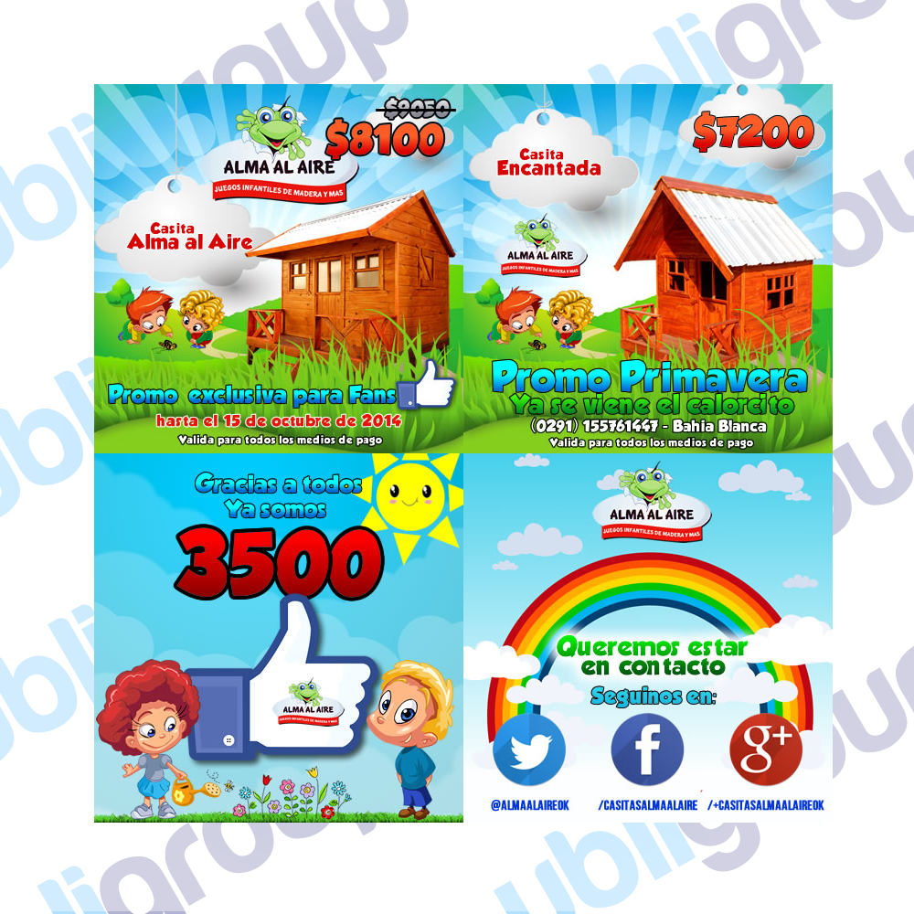 Diseño Gráfico Flyers Varios Alma al Aire