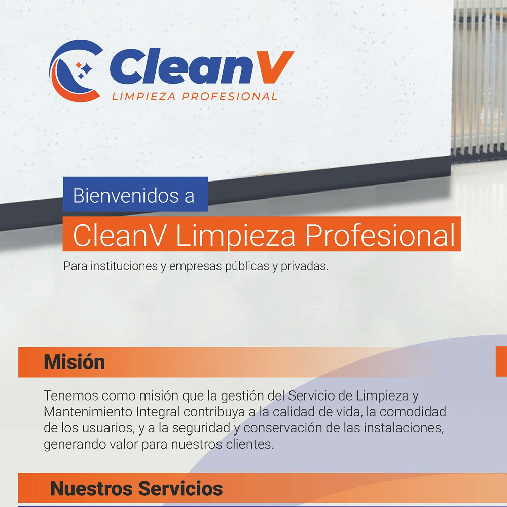 Diseño Gráfico Brochure Clean V
